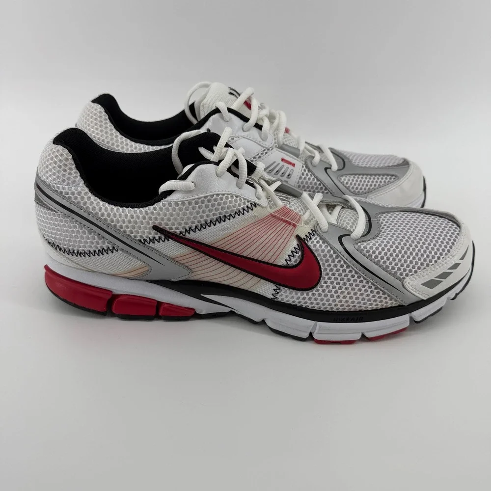 Nike Air Span 6 Mens 14 White Red Silver Bowerman Series 344552-161 Vintage 2008